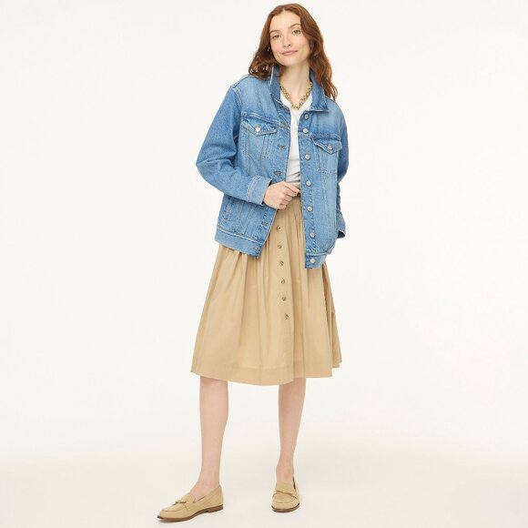 NWT J.Crew Factory Relaxed Denim Jacket - Picture 3 of 6